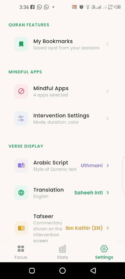 Customizing Heemu settings